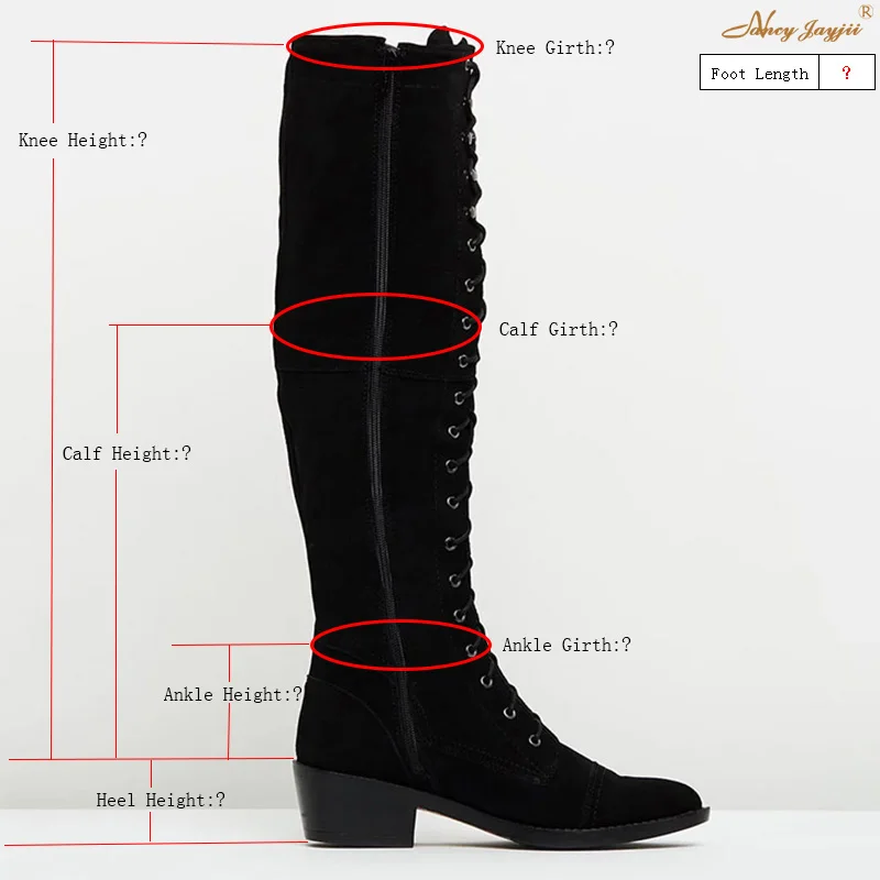 Женские замшевые сапоги до колена из натуральной кожи на заказ черные красные