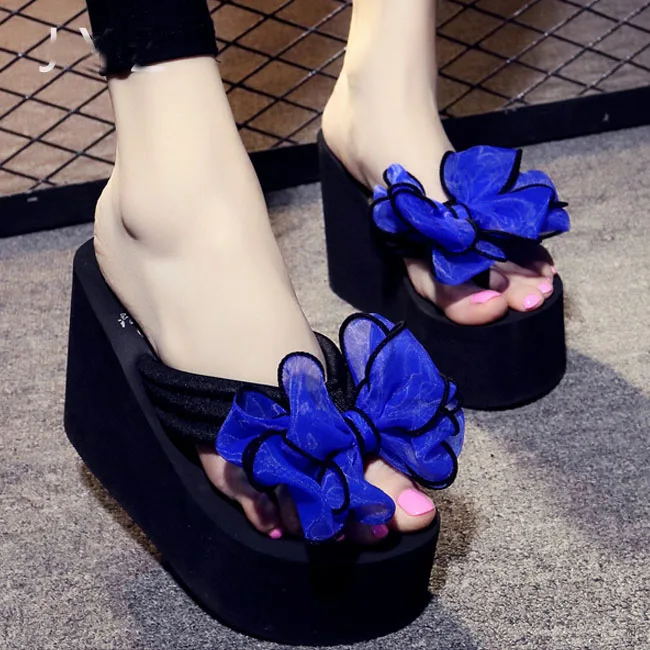 Модные женские шлепанцы летние танкетки на танкетке обувь платформе размер 40 41 с