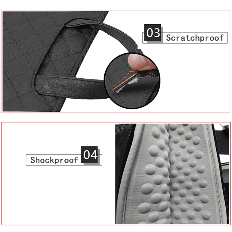 Водонепроницаемая сумка из ПУ кожи чехол для ноутбука Macbook Air 13 Pro11 12 14 15 Xiaomi MI 3 6