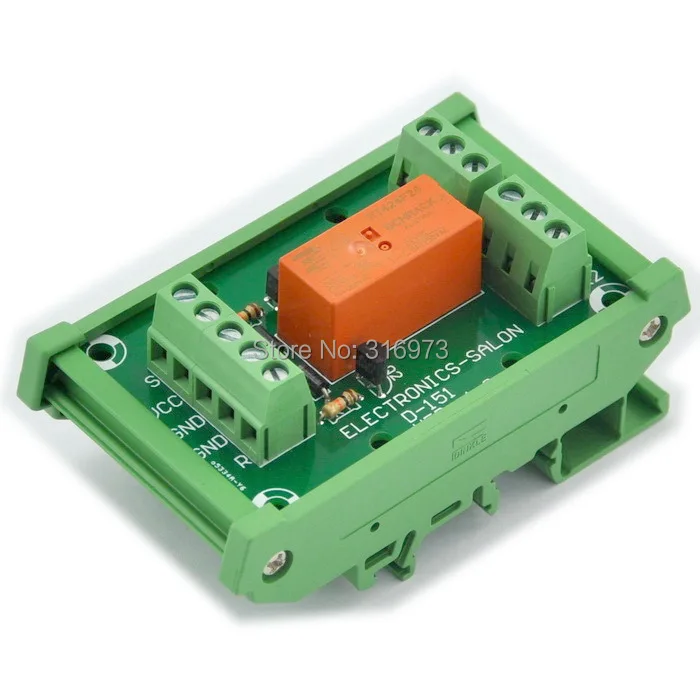 Релейный модуль Bistable DPDT 8 Amp катушка DC24V с корпусом оператора DIN рейки|dpdt relay module|module
