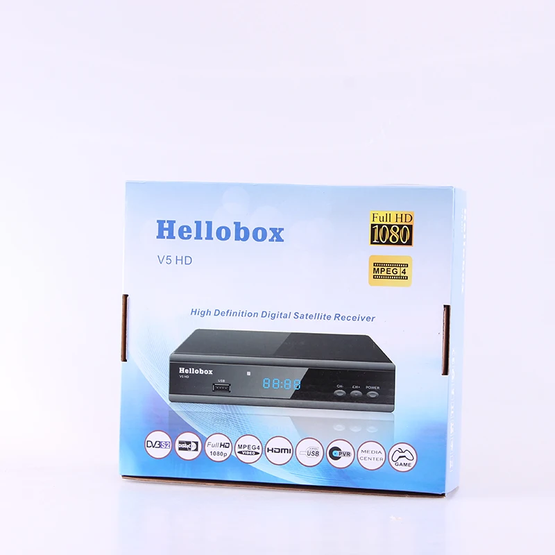 Hellobox V5 спутниковый ресивер DVBS2 IP tv для функции Cccam онлайн поддержка обновления программного обеспечения Newcam Mgcam SCAM 2 года tv BOX