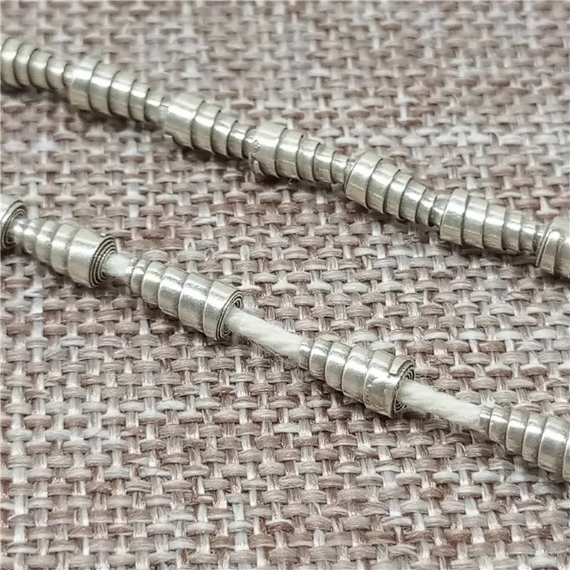 Серебряные конусные скрученные шарики для браслета и ожерелий | Украшения