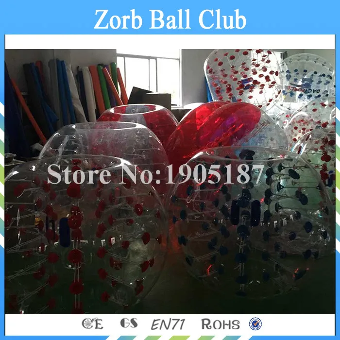 Free Shipping A Lot Of 1.0mm TPU 10 PCS(5 Red+5 Blue) Inflatable Zorb Ball Bubble Soccer Bumper For Sale | Игрушки и хобби