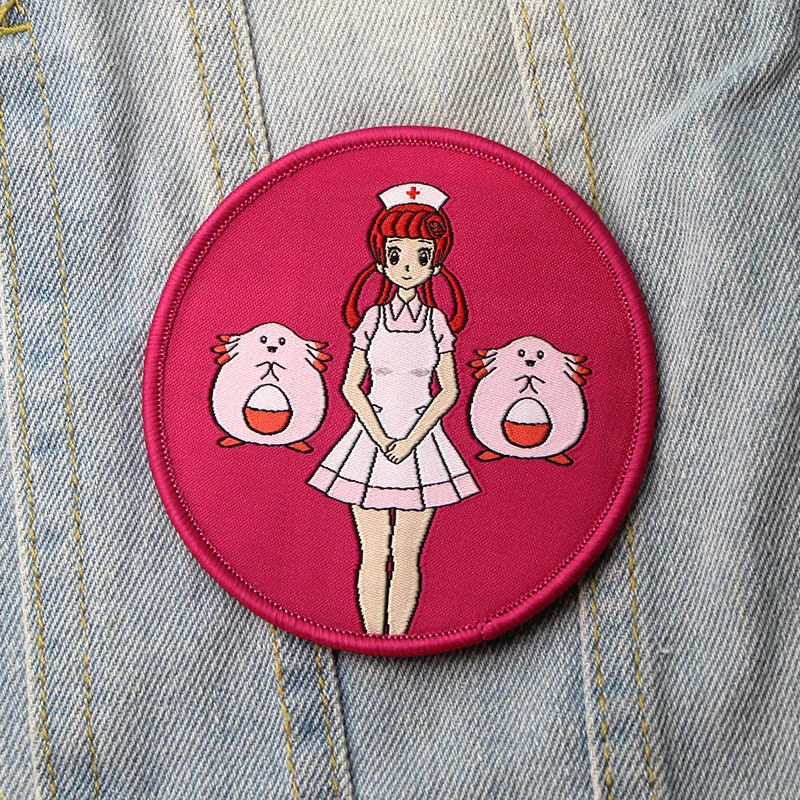 Карманные монстры сестра Джой Chansey DIY Вышивка для аппликации, шитья железа на одежде Рюкзак украшения дома наклейки значки E0090