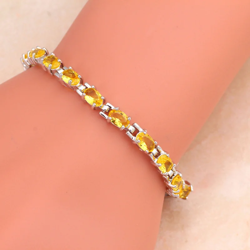 Женский серебряный браслет с шармами TBS753A | Украшения и аксессуары