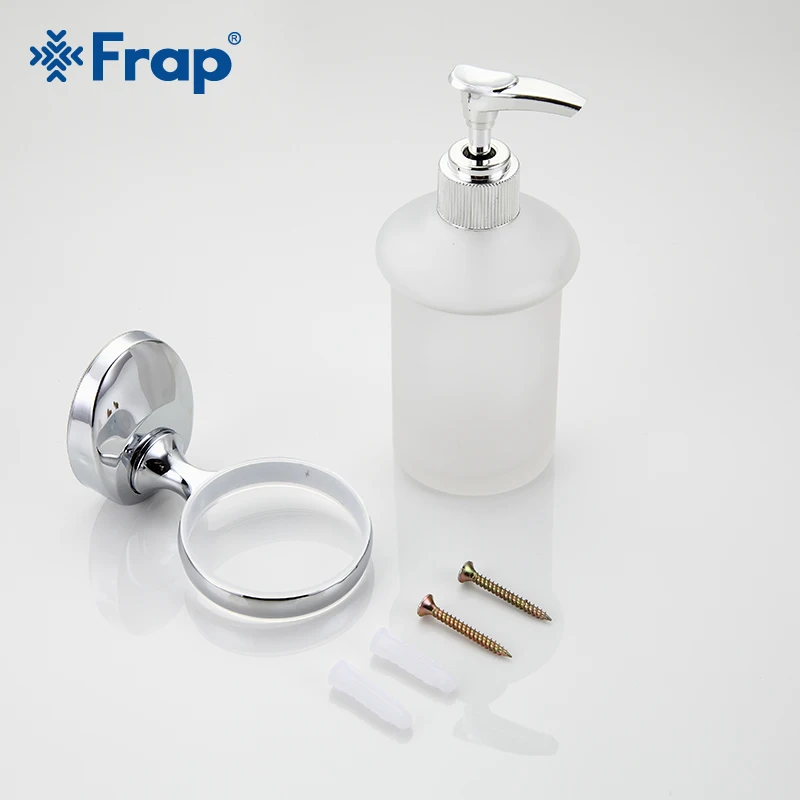 Frap 1 шт. настенный дозатор жидкого мыла со стеклянным контейнером/бутылка для ванной комнаты Аксессуары для жидкого мыла F1627
