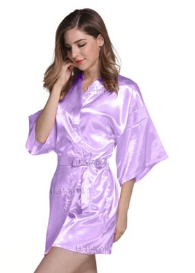 Сексуальный Атласный халат RB030 большого размера кружевной банный идеальный