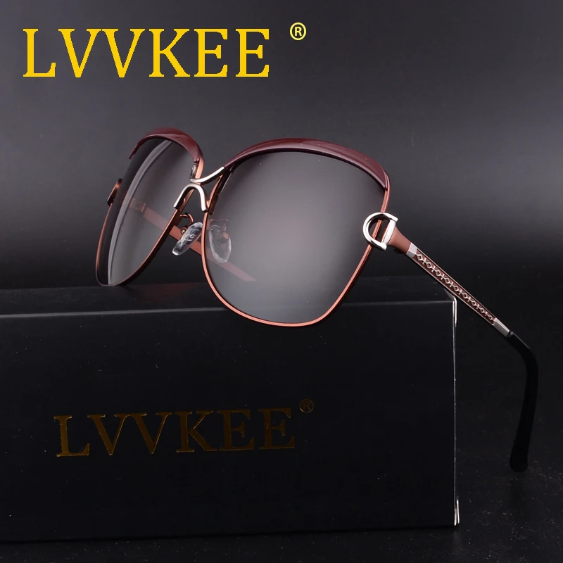 LVVKEE 2018 Роскошные брендовые дизайнерские женские поляризованные солнцезащитные
