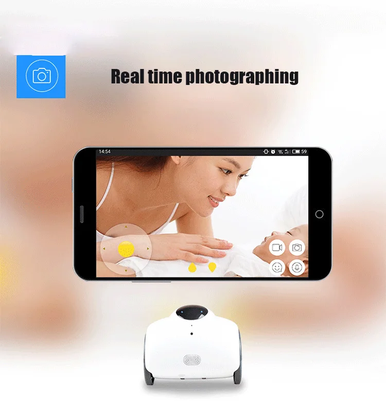 Новинка 720P HD камера робот встроенный wifi микрофон и динамик поддержка Мобильный пульт дистанционного управления удаленный домофон для IOS Android