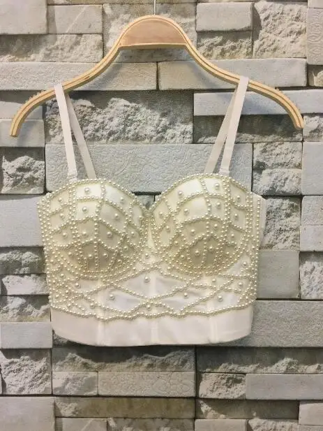 Женский бюстгальтер бюстье с жемчужинами Бюстье для свадебной вечеринки