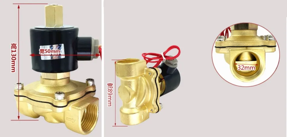 3/" 3/8" 1/" 1/4" " AC220V DC12V DC24V нормально открытый латунь Электрический электромагнитный клапан для воды масла воздуха газа