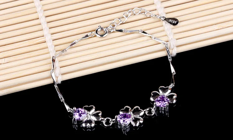 KITEAL New Arrival!! Perfume women friendship bangle Four leaf straw Bracelet clover pulseras bijoux | Украшения и аксессуары