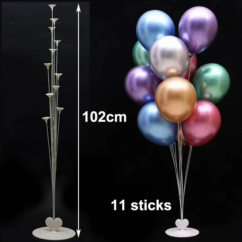 102cm ballon stand 1m Balloon Sticks Holders Balloons Accessories Balloon Arch Chain Ballons Stand Kit Ring Clips Birthday Party Wedding Decors - Цвет: 102cm ballon stand