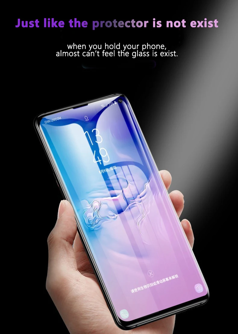 УФ жидкое Защитное стекло для экрана samsung Galaxy S10 S10 S9 S8 Plus S10E 5D полное покрытие Клей закаленное защитное стекло пленка