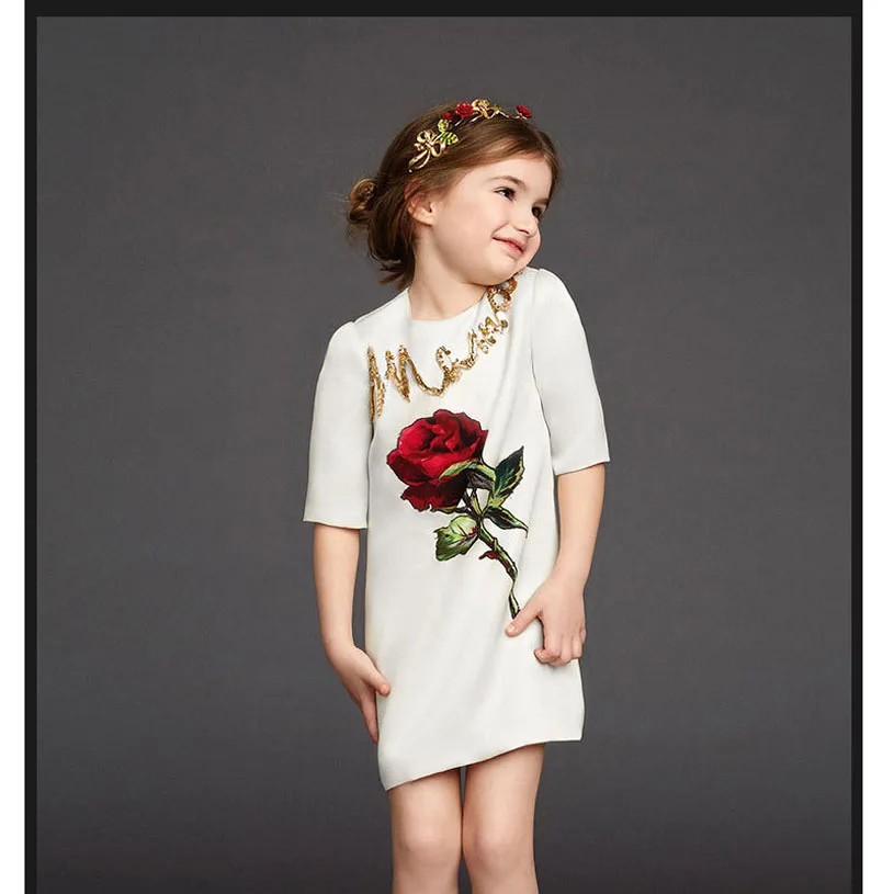 Flower Girls Dresses For Party And Wedding Toddler Girl Clothing Nova Kids Printing | Детская одежда и обувь