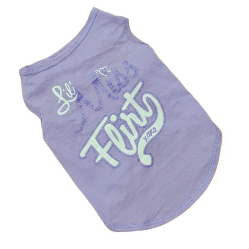 Новинка 2016 лидер продаж модная летняя футболка для щенков жилет маленьких собак