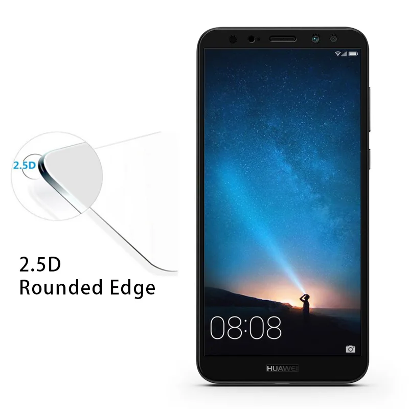 Изогнутое стекло для Huawei Mate 10 Lite 2 шт. защитное покрытие экрана закаленное Nova 2i