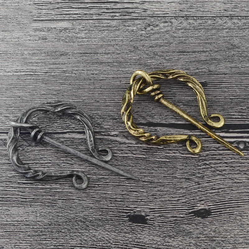 Норвежский викинг брошь Penannular значок на булавке Куртка с отворотом шарфы плащ Pin