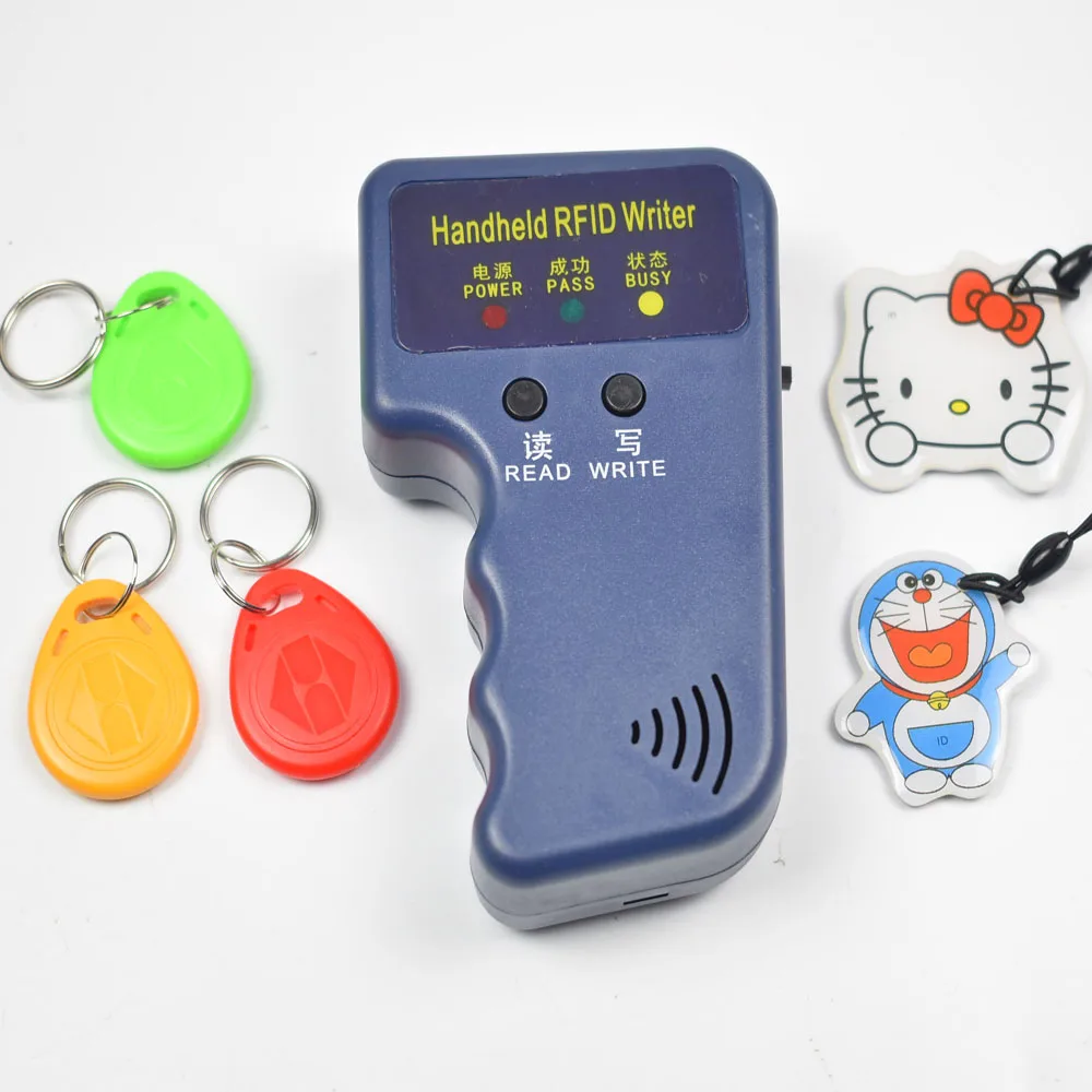 order as picture Ручной 125 кГц RFID Дубликатор Копир Писатель программист считыватель EM4305 T5577 перезаписываемый ID Брелоки метки карты - Цвет: order as picture
