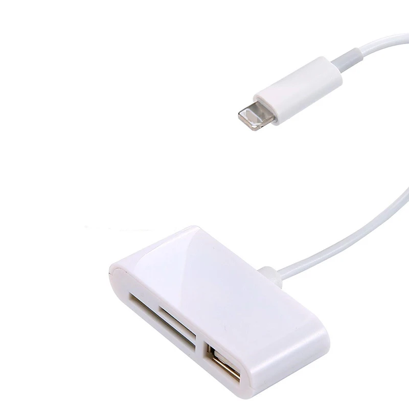 1 шт. 3 в кард ридер для планшета iPad 4 Mini IOS 11 Micro SD MMC TF USB OTG кабель адаптер