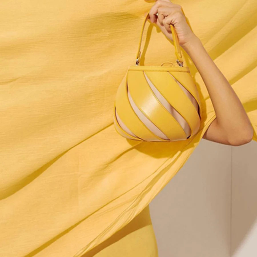 Женские сумки в форме фонарика брендовые дизайнерские ведро с вырезами сумка