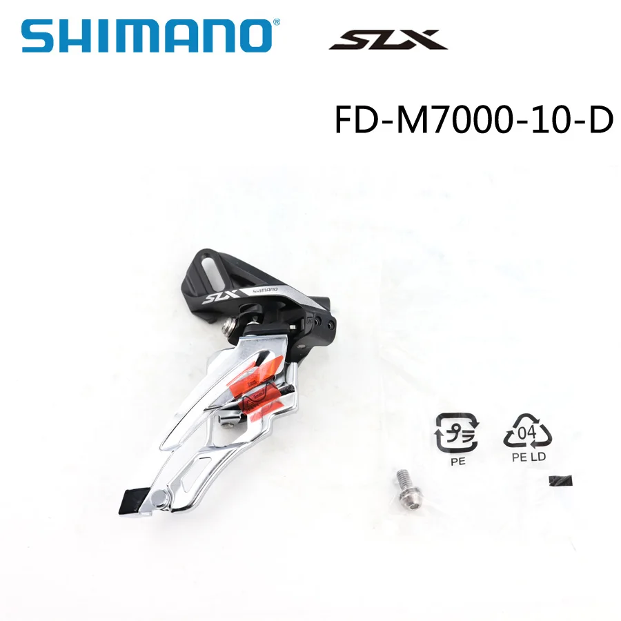 SHIMANO SLX FD-M7000 Передний переключатель 3x10 Скорость оригинальная коробка MTB переключатель M7000-10-H/M7000-10-D/M7000-10-E запчасти для велосипеда