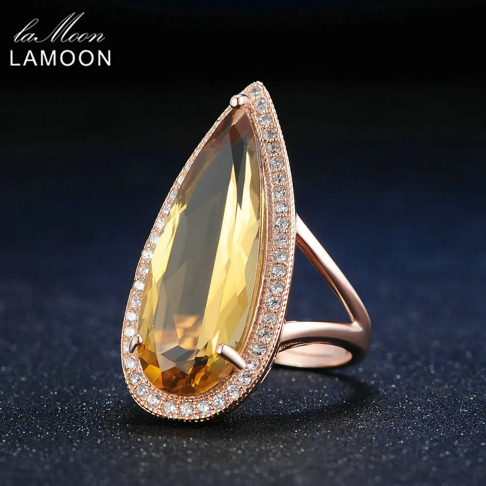 Янтарное кольцо 925 пробы серебряные ювелирные изделия цитрин кольца драгоценный