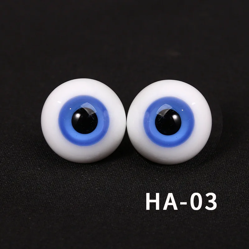 Синий 1 пара DIY акрил 18 мм BJD глаза для 60 см шарнирная кукла 1/3 кукла аксессуары для глаз Глазные яблоки для куклы игрушки для девочек Подарки - Цвет: Синий