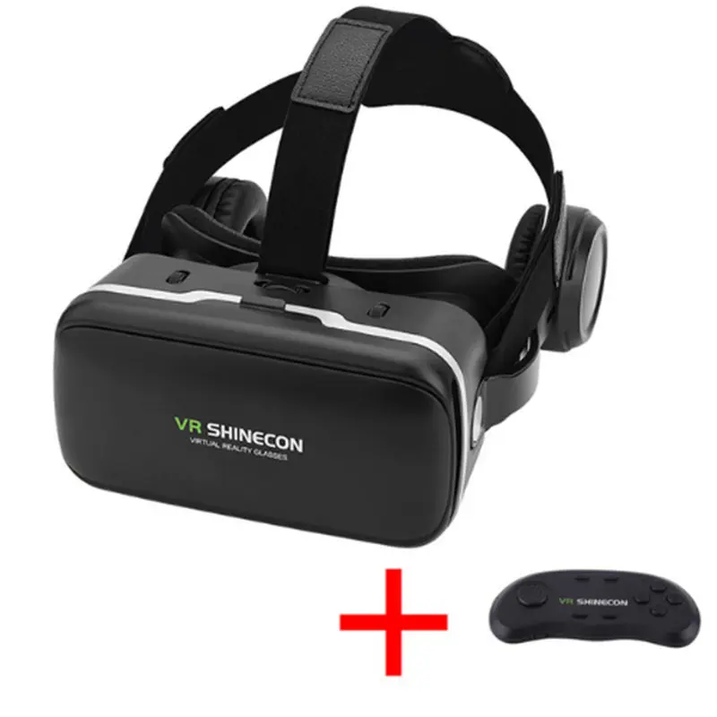 VR SHINECON 6 0 гарнитура Версия Виртуальная реальность 3D очки смартфонов + контроллер