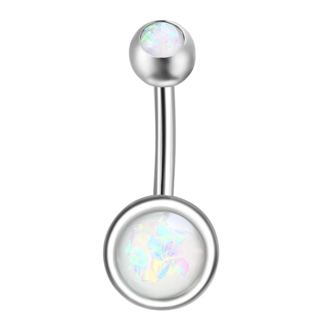 1 шт. пирсинг из хирургической стали ювелирные украшения для женщин Опаловое