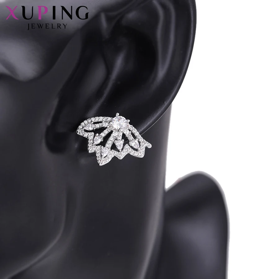 Xuping модные серьги в форме крыла с синтетическим кубическим цирконием для женщин