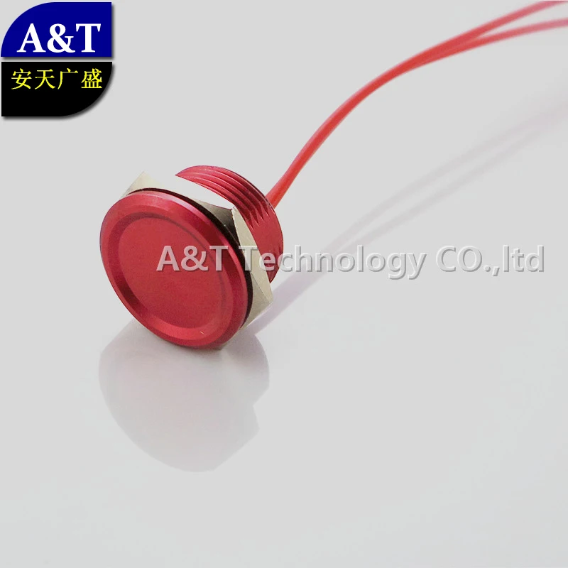 16 мм Монтажный диаметр. Красный корпус цвет пьезо переключатель