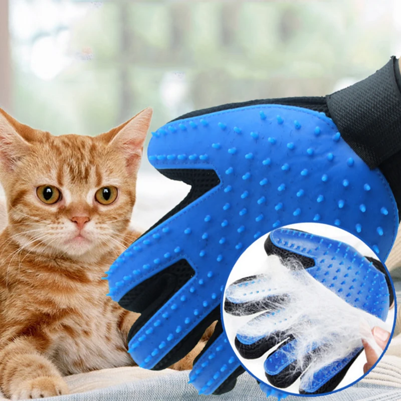 Pet перчатки &quotКошка&quot для животных гребень с рисунком собачки и котика Уход за