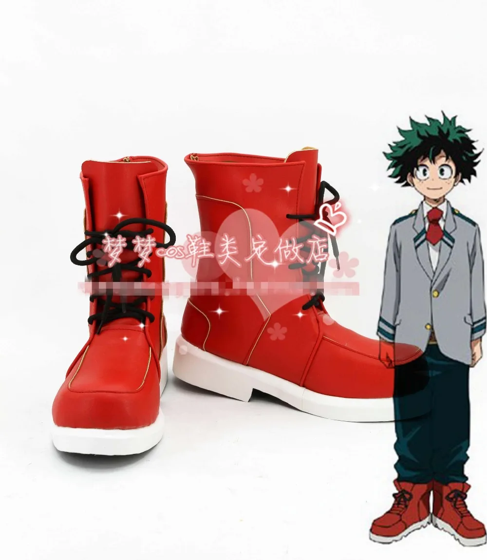 Бесплатная доставка обувь для костюмированной вечеринки My Hero Academy Izuku Midoriya