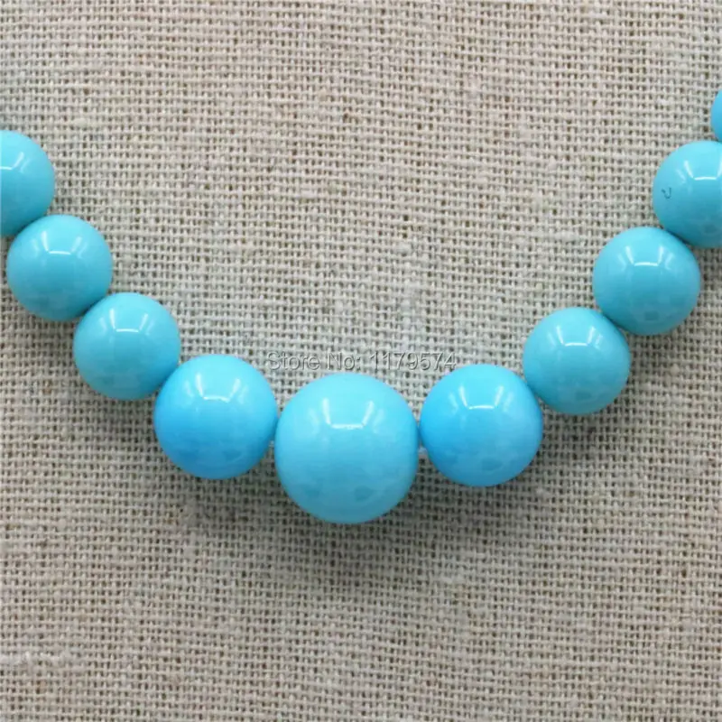 Аксессуары 6-14 мм натуральные синие Бусины из ракушек бриллиантовые серьги в виде