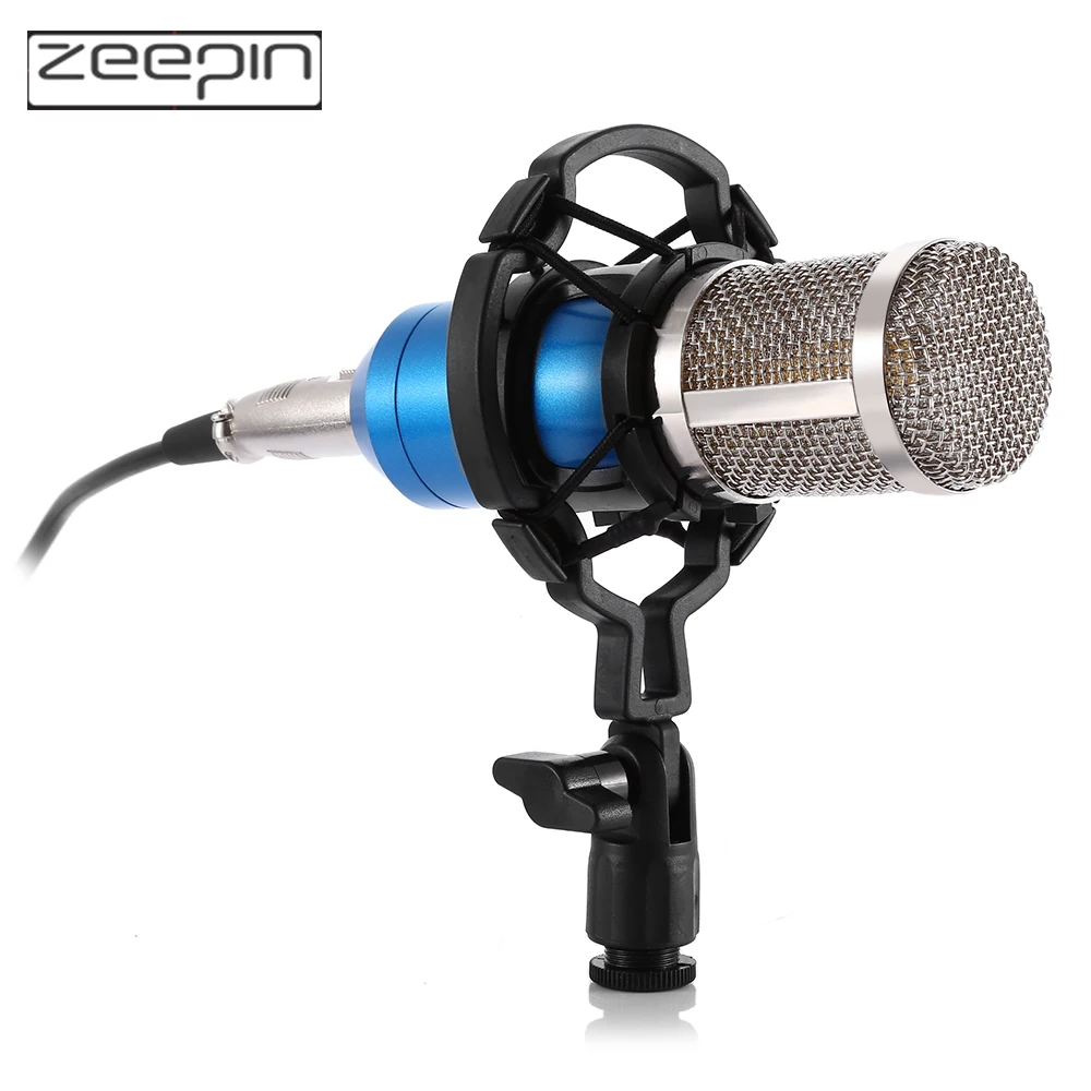 Professional BM 800 bm800 Condenser Sound Recording Microphone with Shock Mount for Radio Braodcasting Singing Black|sound recording
