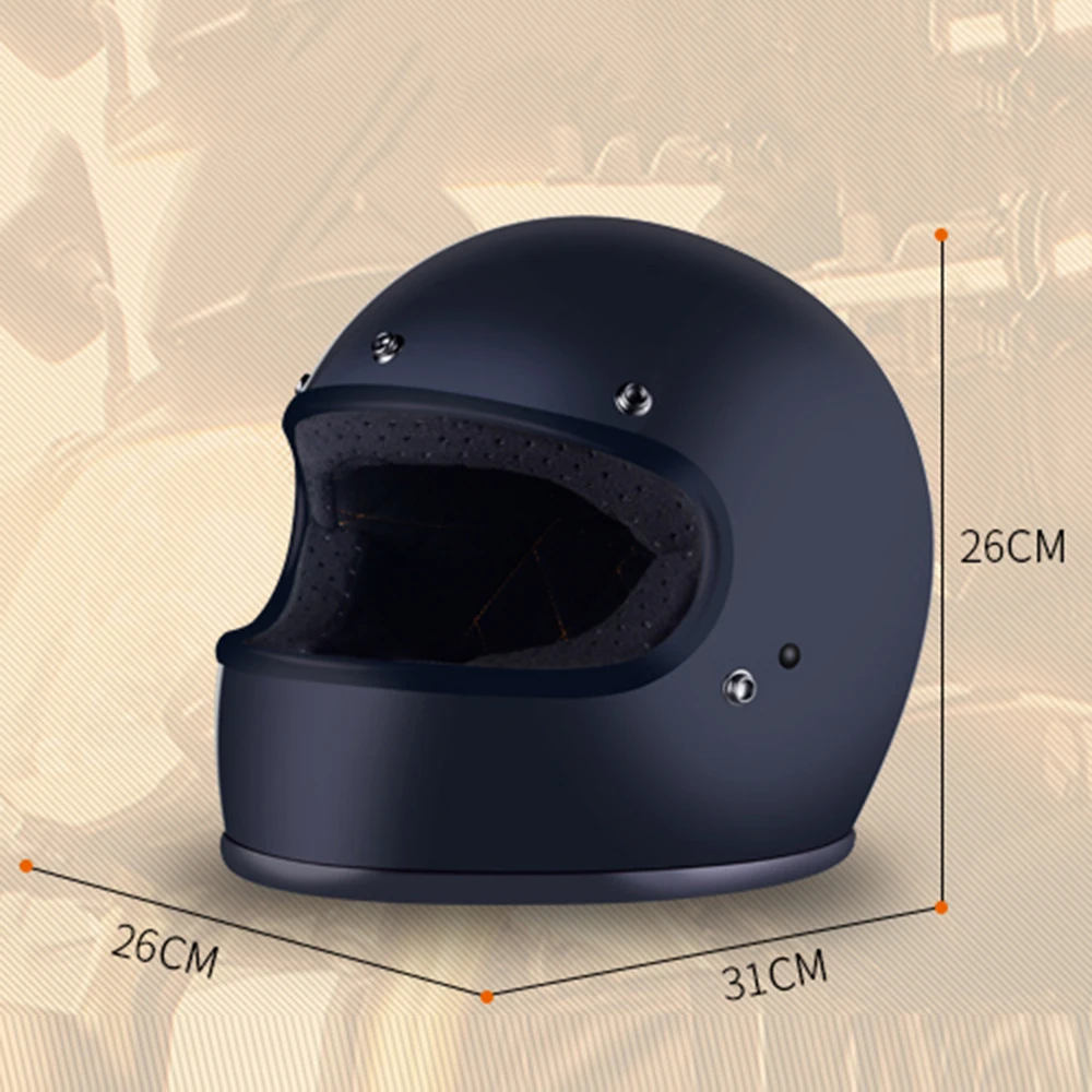 Мотоциклетный шлем AMZ винтажный для мотокросса мотоциклетный с полным лицевым