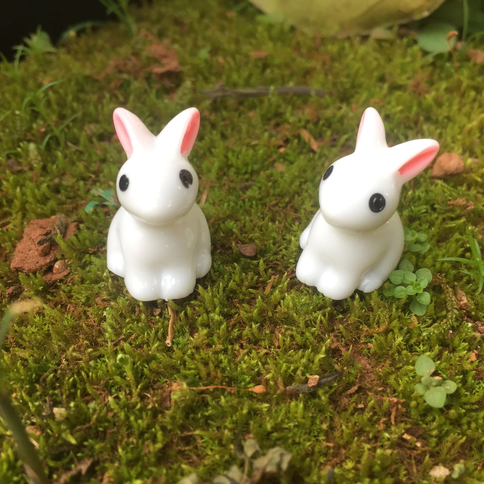 Micro landscape ornaments Tuzki small ears rabbit resin crafts Tea Pet | Дом и сад