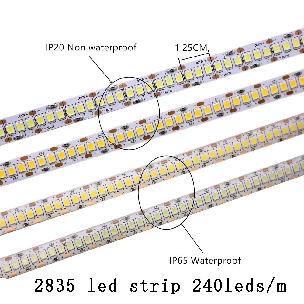 Светодиодные ленты светильник лента нейтральный белый ww 5 м 2835 SMD DC24V 12V 60/120/240/480 светодиодный s/M PCB 8 мм 10 мм 15 мм светодиодный лента шнура светильник 3528