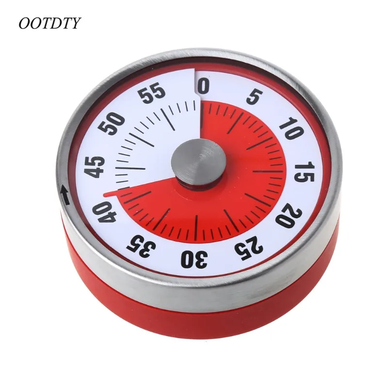 OOTDTY магниты из нержавеющей стали холодильник кухонный таймер часы механический