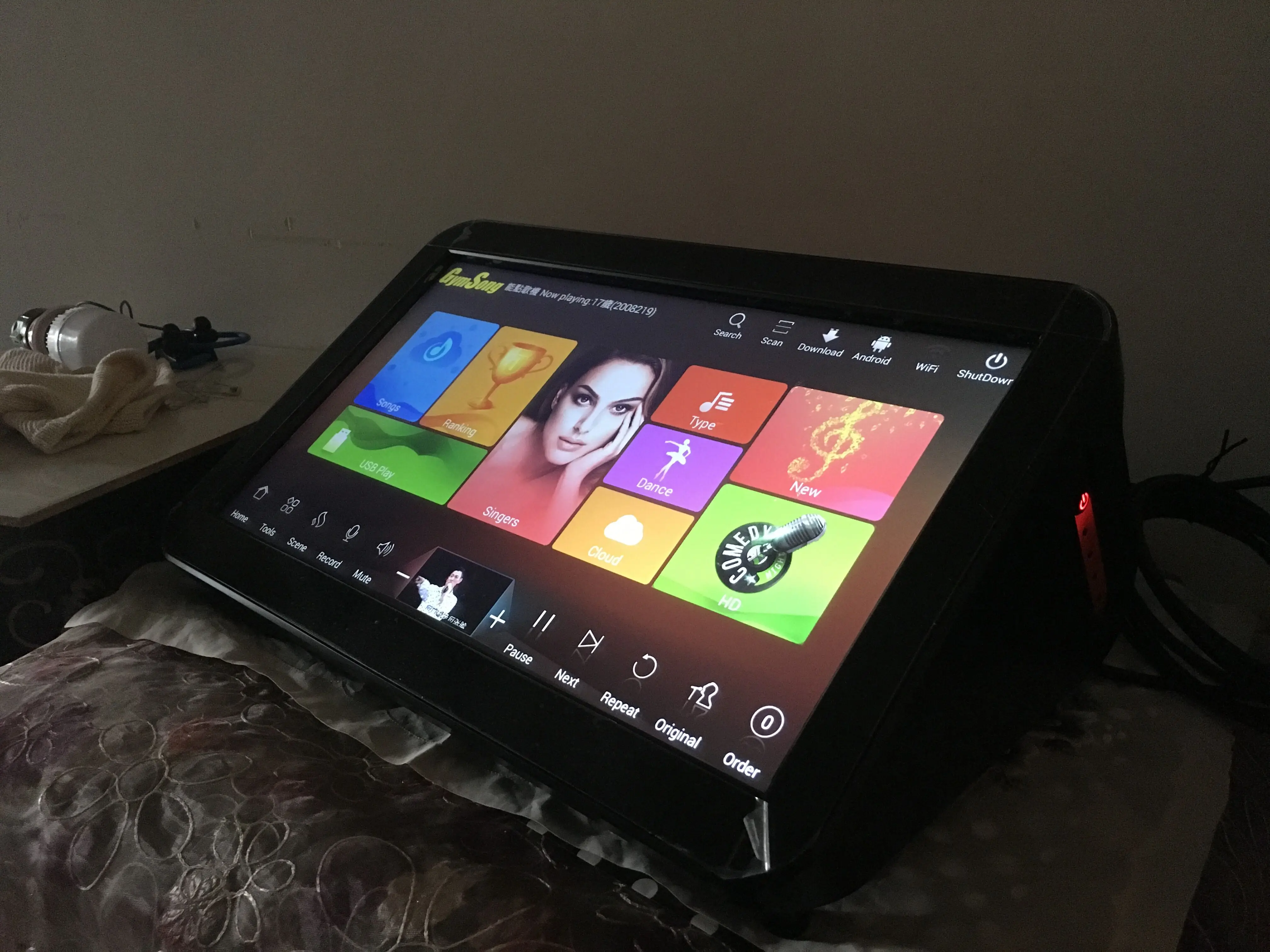 GymSong сенсорный экран пение Ktv плеер система Jukebox Karoake 3 ТБ Hdd включает 66k песня Android китайская караоке машина