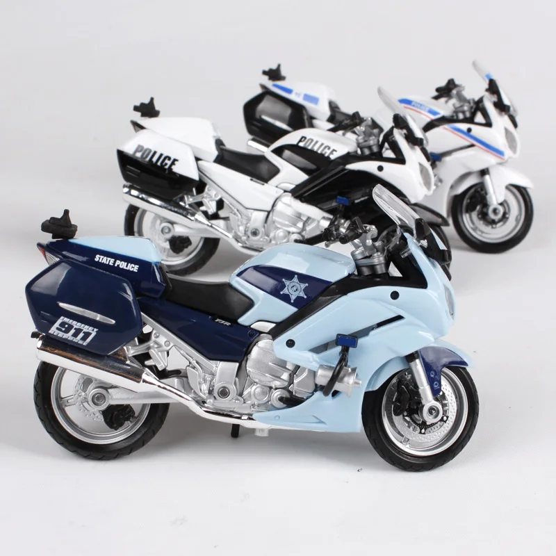 Maisto 1:18 Yamaha fjr 1300j Белый Синий Черный мотоцикл литье под давлением для полиции