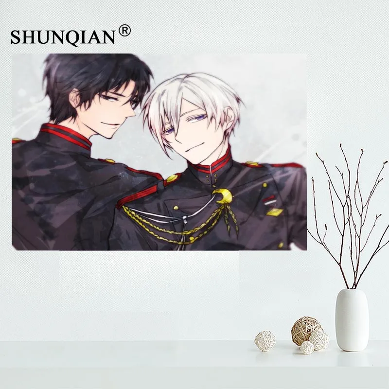 Owari no seraph hiiragi shinoa тканевый плакат на холсте для домашнего декора, художественная живопись на заказ - Цвет: Poster