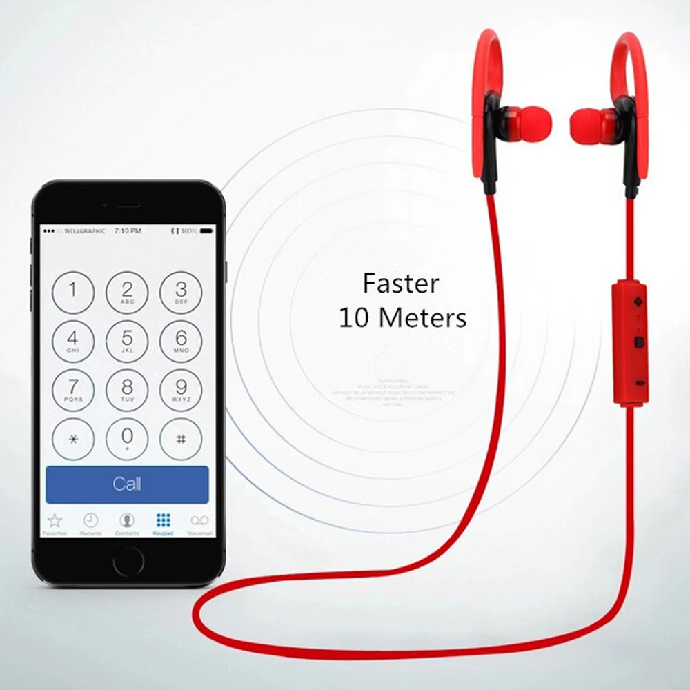 Спортивные стерео Bluetooth монопод гарнитура беспроводные наушники в ухо бутоны