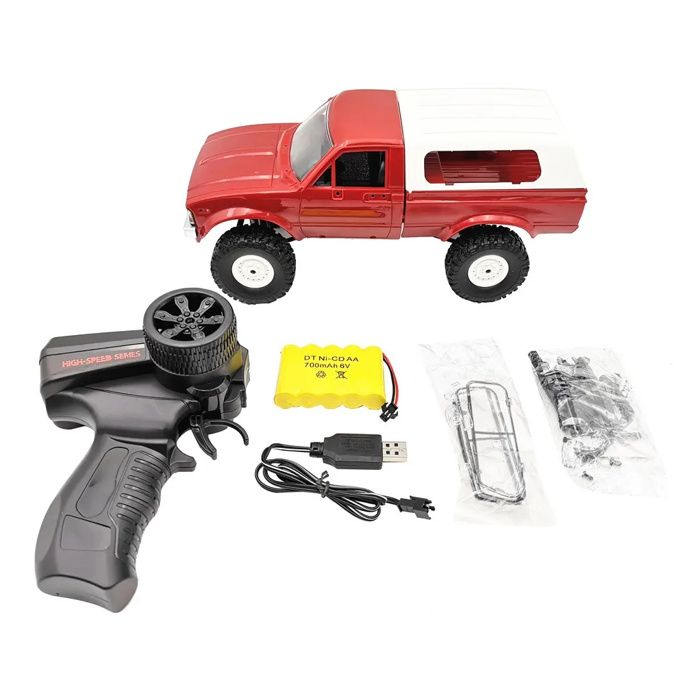 WPL C24 RC автомобиль 4x4 1:16 4WD 2 4G пикап горный багги гусеничный внедорожный