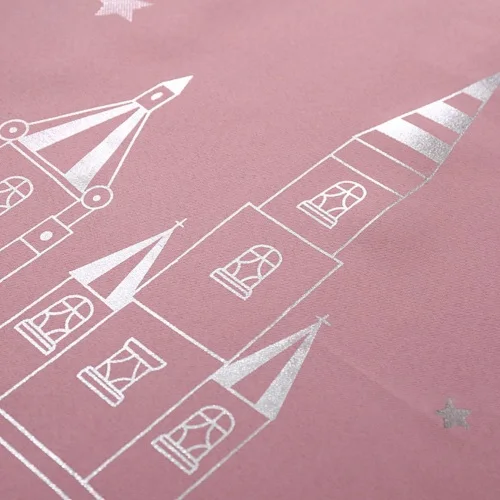 Pink Thick NAPEARL мультфильм прекрасный пейзаж узор синий шторы для спальни детей на заказ качество год для детей шторы совпадают тюль - Цвет: Pink Thick