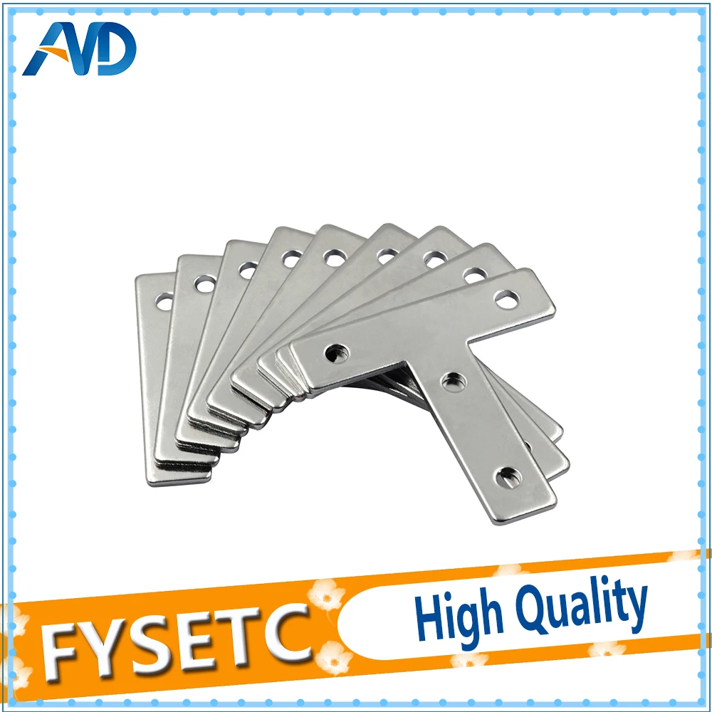 2 шт. Т образные алюминиевые пластины с 4 отверстиями|2020 aluminium profile corners|bracket 2020bracket