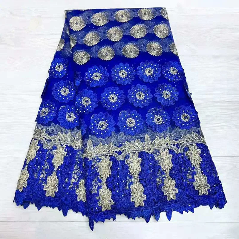 Красивая африканская гипюровая кружевная ткань Африканский гипюровый шнур