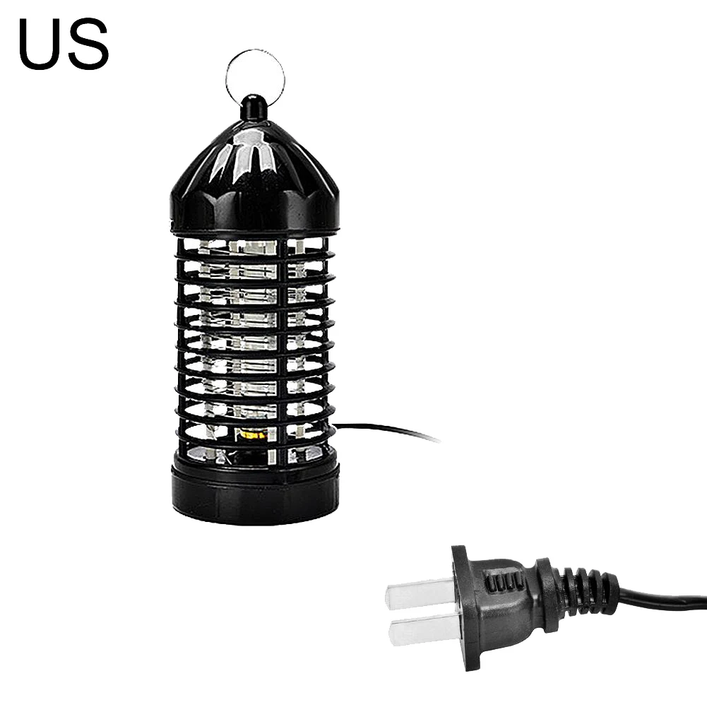 Black US Plug Электрическая лампа-убийца комаров светодиодный жучок Zapper без излучения Ловушка-отпугиватель насекомых - Цвет: Black US Plug