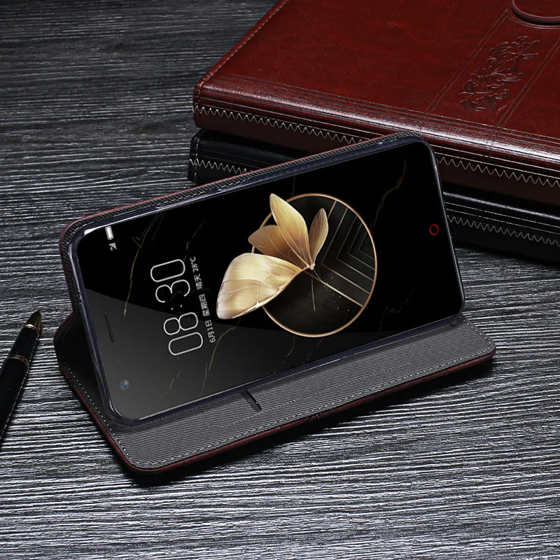 Чехол для zte Nubia Z17 Lite, Роскошный кожаный флип-чехол для zte Nubia Z17 Lite, защитный чехол для телефона в стиле ретро, 5,5 дюйма